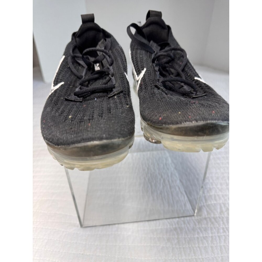 Nike Air VaporMax Flyknit 3 Black/White Running Shoes Size W 6 - Picture 4 of 9